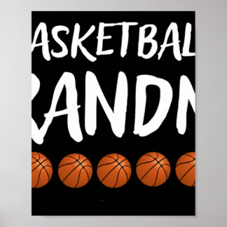 Basketball Grandma Grandmother Grammy Nana Mimi Poster