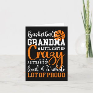 Basketball Grandma Proud Grandmother Of A Basketba Card