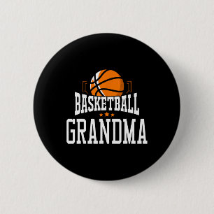 Basketball Grandma Team Sports Fan  6 Cm Round Badge