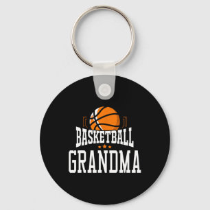Basketball Grandma Team Sports Fan Key Ring
