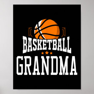 Basketball Grandma Team Sports Fan Poster