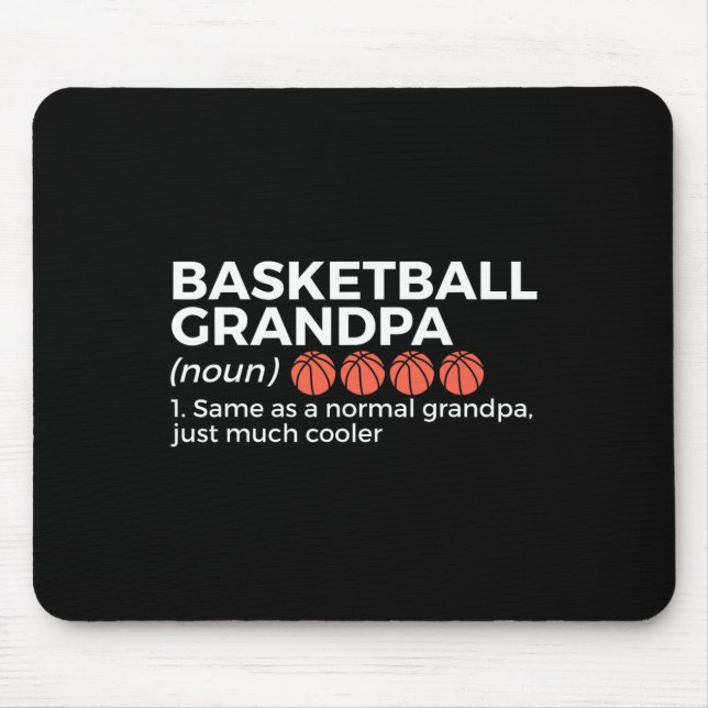 Basketball Grandpa Definition  Mouse Pad (Front)