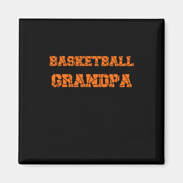 Basketball Grandpa  Magnet (Front)