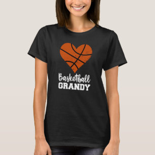 Basketball Grandy Basketball Heart Grandma Grandy T-Shirt