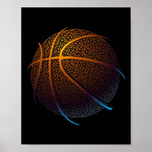 Basketball Graphic  Balling Tees Poster