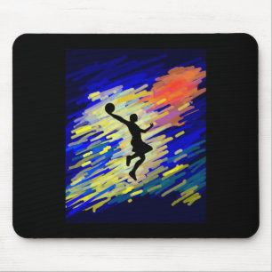 Basketball Graphic Mouse Pad
