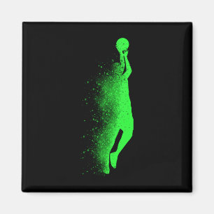 Basketball-green magnet