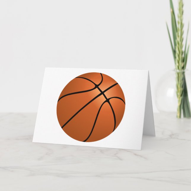Basketball Greeting Card (Front)