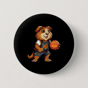 Basketball Guinea Pigs 6 Cm Round Badge