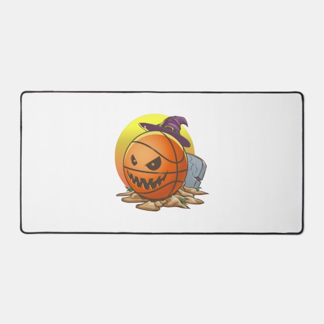 Basketball Halloween Desk Mat (Front)