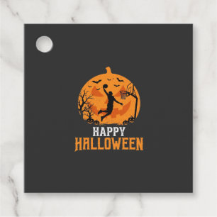 Basketball Halloween Dunk Pumpkin Design_1 Favour Tags
