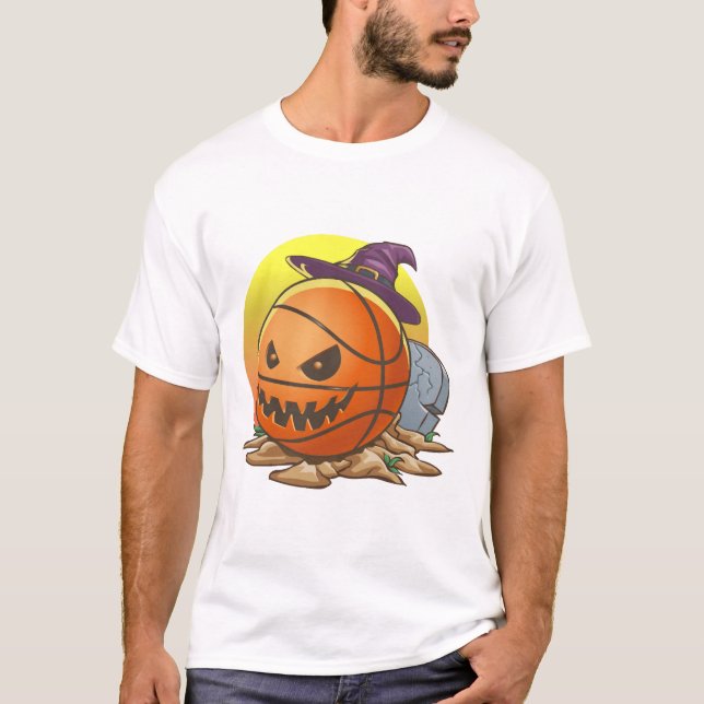 Basketball Halloween T-Shirt (Front)