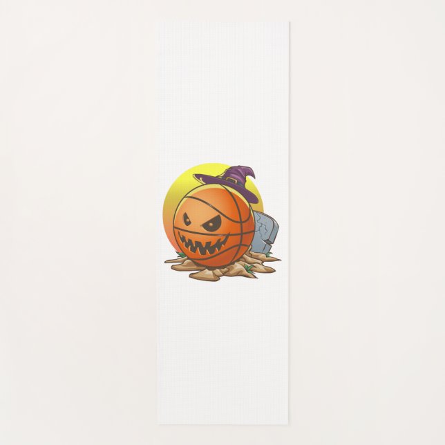 Basketball Halloween Yoga Mat (Front)