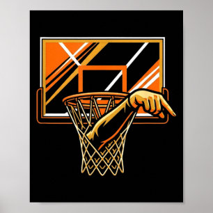 Basketball hand pointing sports player coach  poster