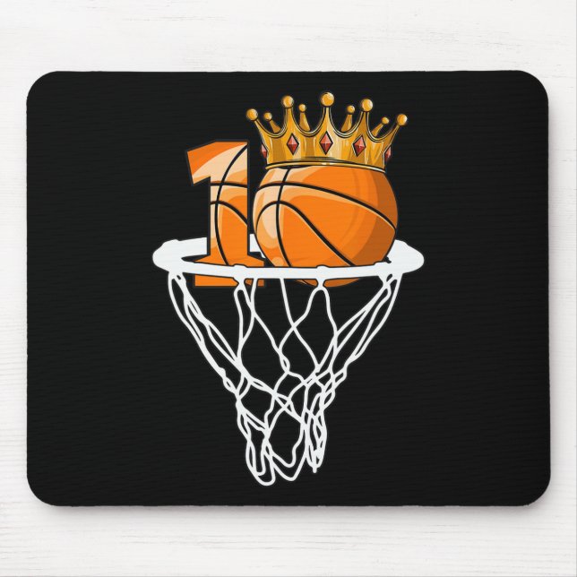 Basketball Happy 10th Birthday Boy  Bball 10 Years Mouse Pad (Front)