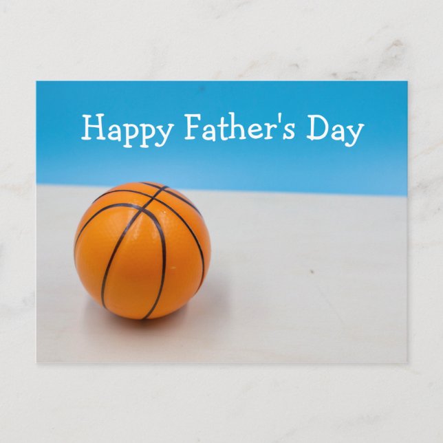 Basketball Happy Father's Day    Postcard (Front)