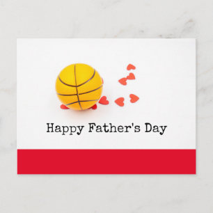 Basketball  Happy Father's Day with love Postcard
