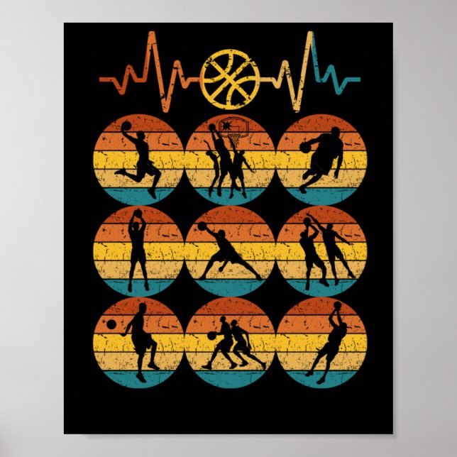 Basketball Heart Beat  Poster (Front)