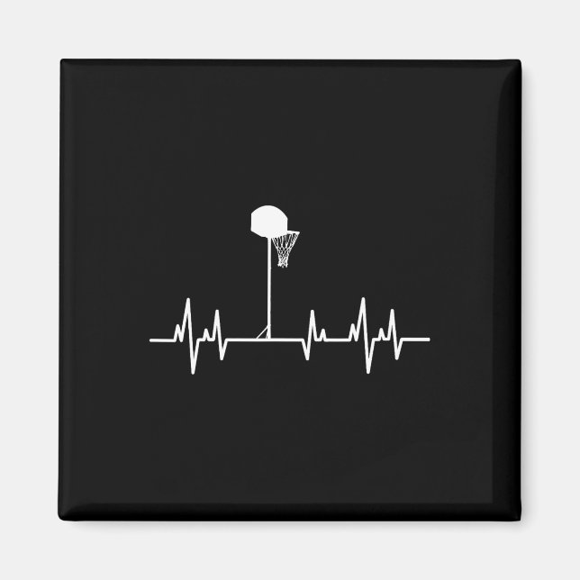 Basketball Heartbeat 1 Magnet (Front)