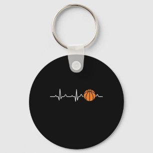 Basketball Heartbeat 4 Key Ring