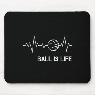 Basketball Heartbeat Big Balls My Life Baller Play Mouse Pad