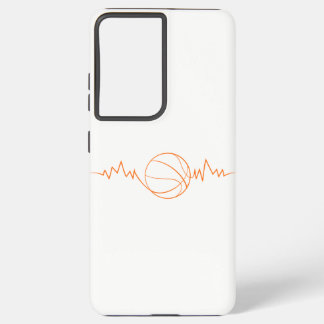 Basketball Heartbeat Design Cool Gift for Sport Samsung Galaxy Case