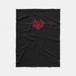 Basketball Heartbeat – Dribble  Fleece Blanket