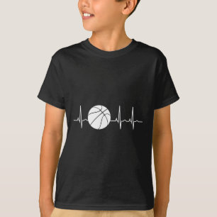 Basketball Heartbeat Ekg Basketball Coach  T-Shirt