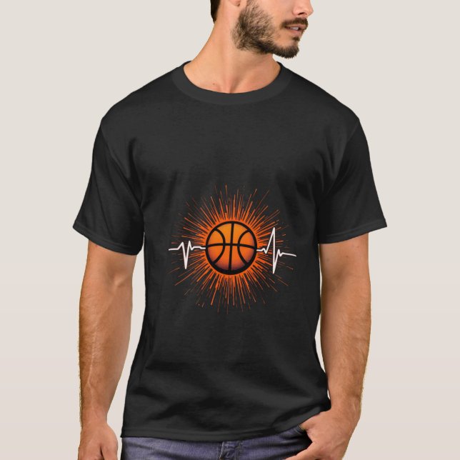 Basketball Heartbeat – Love For The Game Tee  (Front)