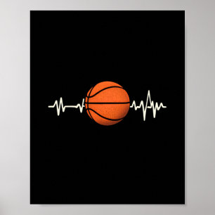 Basketball Heartbeat – Love For The Game Tee 1 Poster