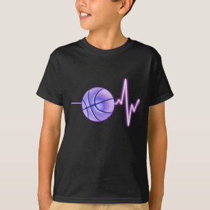 Basketball Heartbeat - Newest Funny Basketball T-Shirt