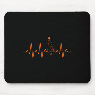 Basketball Heartbeat Player BBall Gift For Men and Mouse Pad