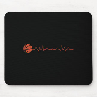 Basketball Heartbeat Player Gift  Mouse Pad