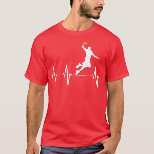 Basketball Heartbeat s for Men and Boys T-Shirt