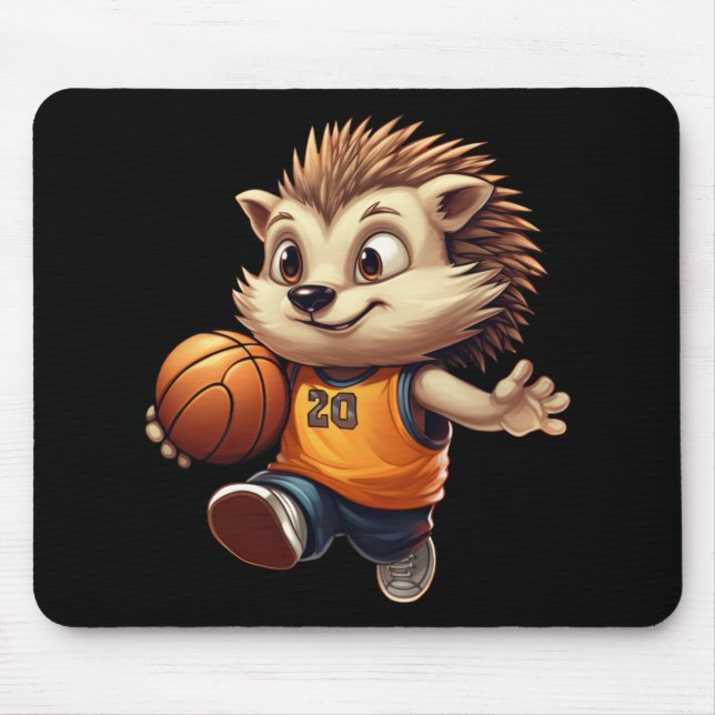Basketball Hedgehog 1  Mouse Pad (Front)