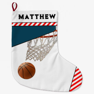 Basketball Holiday Gifts Large Christmas Stocking
