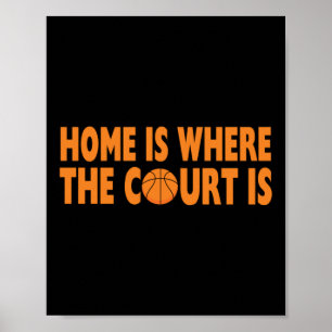 Basketball Home Is Where The Court Is Poster