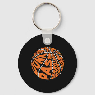 Basketball Hoodies For Boys Men Women Girls Word Key Ring