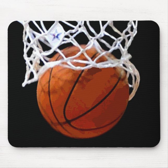Basketball Hoop Artwork Mousepad (Front)
