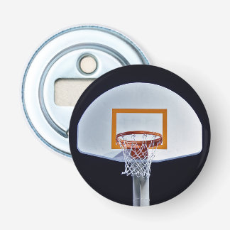 Basketball Hoop Button Bottle Opener