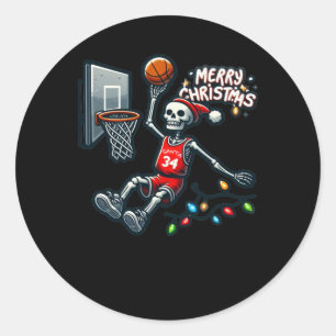 Basketball Hoop  Classic Round Sticker