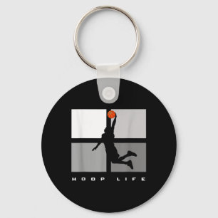 Basketball Hoop Life Men Boys Fun Basketball Playe Key Ring