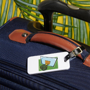 Basketball Hoop Luggage Tag