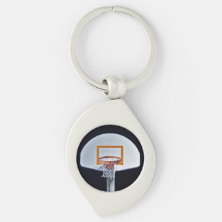 Basketball Hoop Metal Key Chain