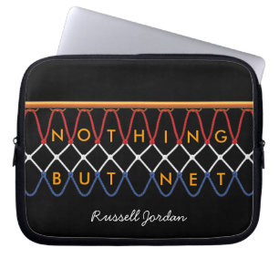 Basketball Hoop Net_autograph style Laptop Sleeve