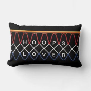 Basketball Hoop Net_Nothing But Net_Hoops Lover Lumbar Cushion