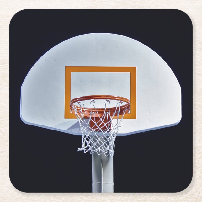 Basketball Hoop Paper Coaster (Front)
