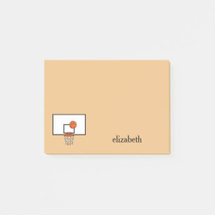 Basketball Hoop Personalise Post-it Notes