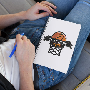 Basketball Hoop Personalised  Notebook