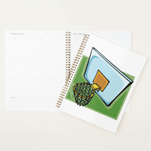 Basketball Hoop Spiral Planner